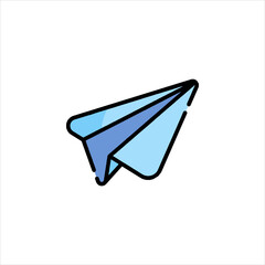 Icon representing paper plane message