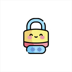 Icon representing secure padlock