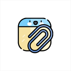 Icon representing washing machine appliance