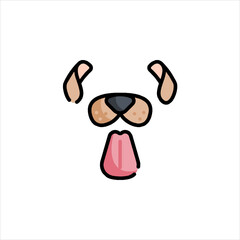 Icon representing dog face