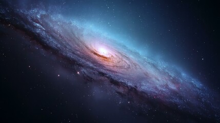 Fototapeta premium Spiral Galaxy Nebula Cosmic View