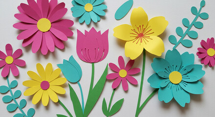 Vibrant Paper Flowers A Colorful Springtime Craft