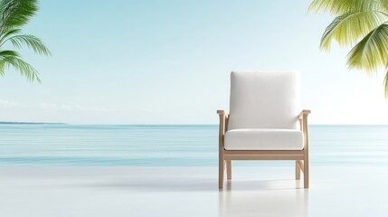 Tranquil beachside chair