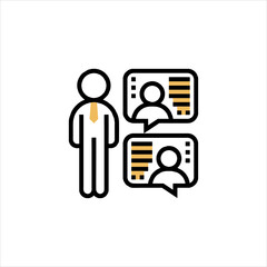 Person receiving feedback from colleagues in virtual meeting, discussing project details and improvements, showing collaboration and teamwork.