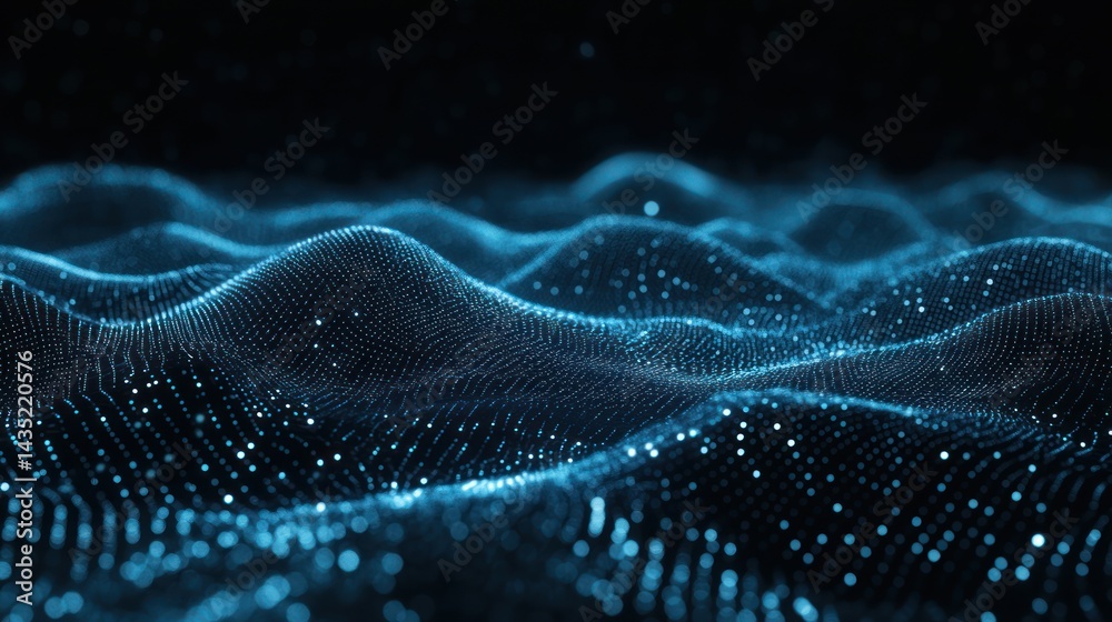 Aufkleber abstract digital wave pattern