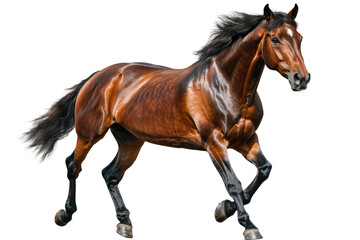 Obraz premium king horse handsome muscle full body detailed like paintis isolated on transparent background