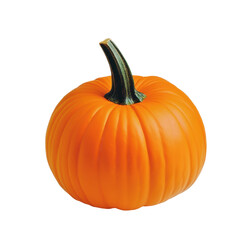 Obraz premium Table calendar for October next to a bright orange pumpkin on a Transparent background, table calendar 2025 october isolated on White background