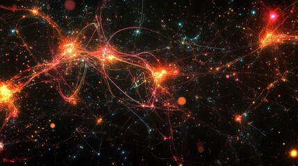 Fototapeta premium cosmic web nebula galaxy stars space universe