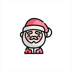 Santa claus smiles warmly, wearing his iconic red and white hat, spreading holiday cheer and festive spirit during the christmas season.