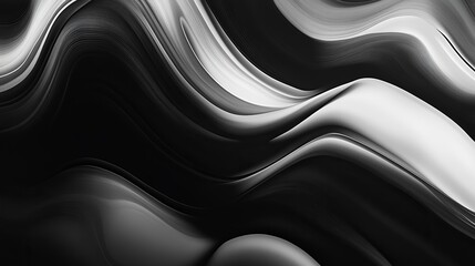 Fototapeta premium Abstract grayscale wavy background design modern elegant stylish image art dark waves light style