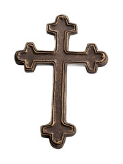 Pope�s Cross for Papal Ceremonial Use - Isolated on White Background