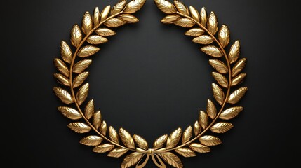 Golden Laurel Wreath