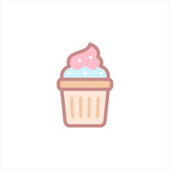 cupcake vector illustration