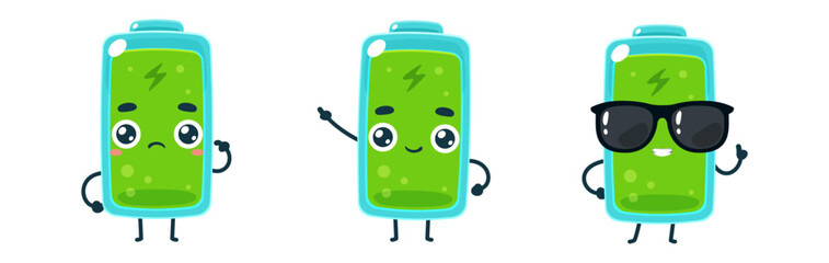 Set Mascot images of the Full Battery