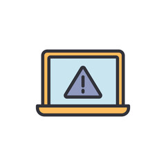 Web maintenance colored icons, minimalist vector illustration ,simple transparent graphic element .Isolated on white background