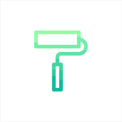 paint roller vector illustration