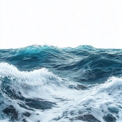 Vast Ocean Waves Crashing