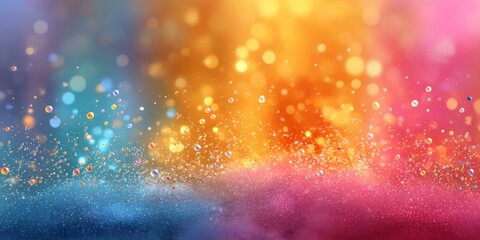 Fototapeta premium Colorful Sparkling Background with Bokeh Effect