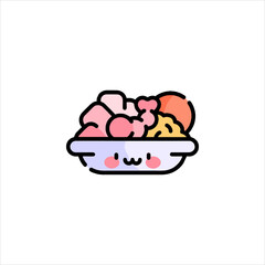 sushi with chopsticks