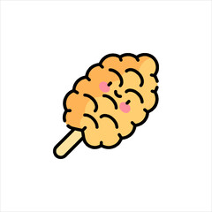 human brain vector illustration