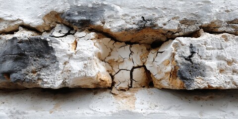 Fototapeta premium Crumbling wall shows its age