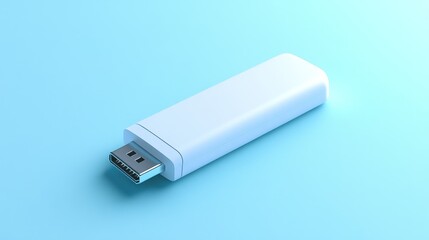 White rectangular flash drive