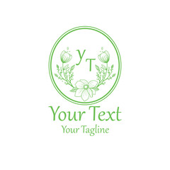 Illustration vector grapich of flowers line art perfect for logo design 