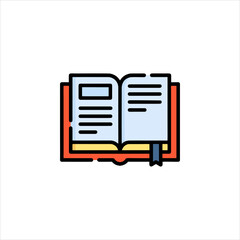 book icon vector illustration