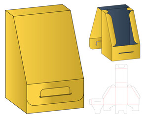 Box Packaging Dieline Blueprint Template
