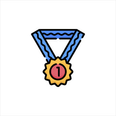 medal with ribbon