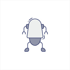 vector illustration of cartoon character