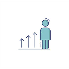 business man with graph