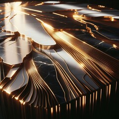 Marble Tabletop casting deep shadows