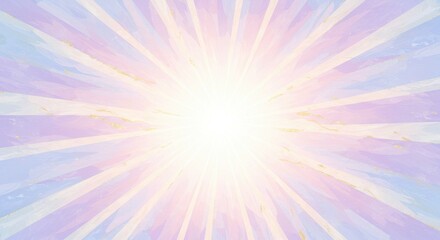 Obraz premium Artistic sunburst with soft pastel colors