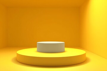 Yellow Room Display Podium