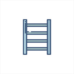 ladder isolated on white