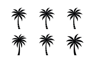 Flat Abstract Tree Icon Collection