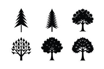 Stylized Nature Tree Pictogram