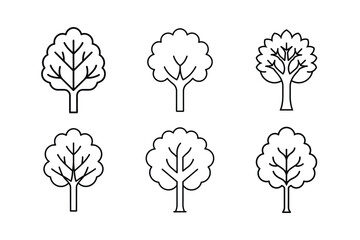 Modern Abstract Tree Symbol