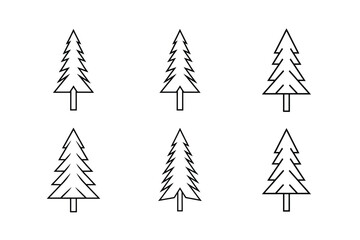 Minimal Abstract Forest Illustration