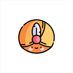 vector illustration of a cartoon cat
