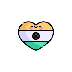 vector illustration of an abstract face