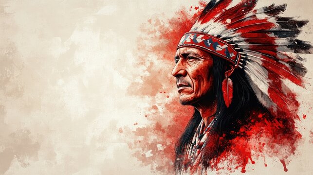 Native American Chief Portrait
