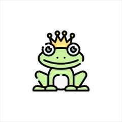 frog on white background