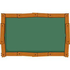 Obraz premium Wood Board Frame Illustration