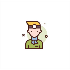 businessman cartoon character