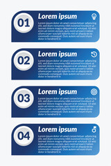 Blue infographic and comparison template design concept for business presentation banner workflow, flow chart, layout, process diagram and how it work	
