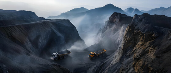 Open-Pit Mine with Heavy Trucks