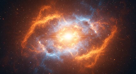 Obraz premium Abstract cosmic explosion vibrant colors energy space