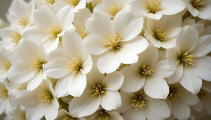A stunning close-up of a cluster of white flowers, displaying delicate blooms in full focus.